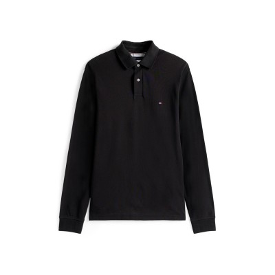 блуза,с,яка,облекла,на,разпродажба,мъжки,тениски,tommy,hilfiger,1985,long,sleeve,polo,shirt,black,bds