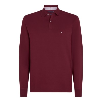 блуза,с,яка,облекла,на,разпродажба,мъжки,тениски,tommy,hilfiger,1985,long,sleeve,polo,shirt,deep,rouge