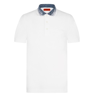 блуза,с,яка,облекла,на,разпродажба,мъжки,тениски,missoni,logo,polo,shirt,white,s00k5