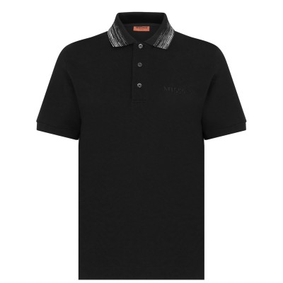 блуза,с,яка,облекла,на,разпродажба,мъжки,тениски,missoni,logo,polo,shirt,black,s90nc