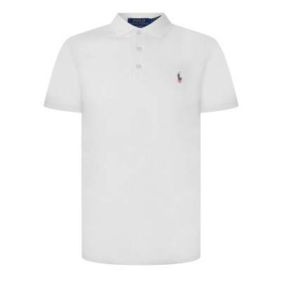 блуза,с,яка,мъжки,тениски,polo,ralph,lauren,mens,slim,fit,short,sleeve,polo,shirt,white