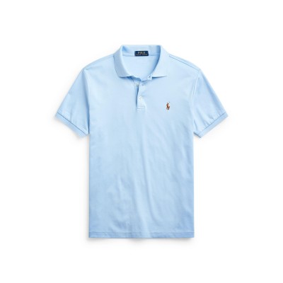 блуза,с,яка,мъжки,тениски,polo,ralph,lauren,mens,slim,fit,short,sleeve,polo,shirt,office,blue