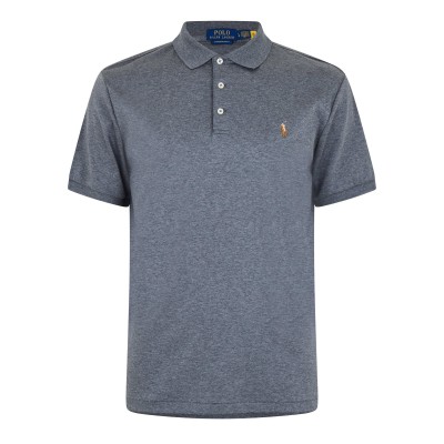 блуза,с,яка,мъжки,тениски,polo,ralph,lauren,mens,slim,fit,short,sleeve,polo,shirt,flannel,hthr