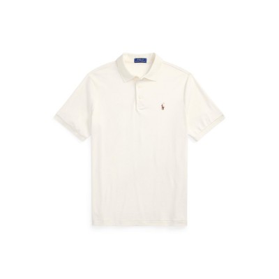 блуза,с,яка,мъжки,тениски,polo,ralph,lauren,men's,slim,fit,short,sleeve,polo,shirt,pale,cream