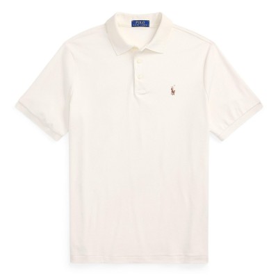 блуза,с,яка,мъжки,тениски,polo,ralph,lauren,mens,slim,fit,short,sleeve,polo,shirt,pale,cream