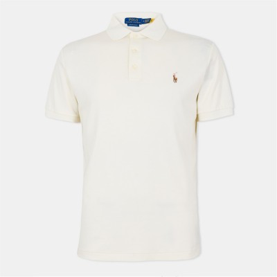 блуза,с,яка,облекла,на,разпродажба,мъжки,тениски,polo,ralph,lauren,men's,slim,fit,short,sleeve,polo,shirt,pale,cream