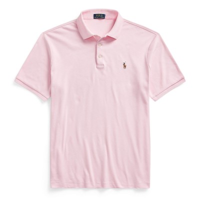 блуза,с,яка,мъжки,тениски,polo,ralph,lauren,mens,slim,fit,short,sleeve,polo,shirt,carmel,pink