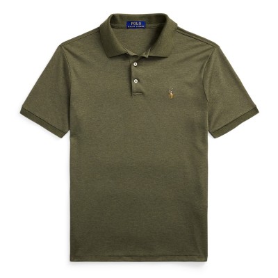 блуза,с,яка,облекла,на,разпродажба,мъжки,тениски,polo,ralph,lauren,men's,slim,fit,short,sleeve,polo,shirt,service,green