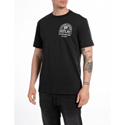 тениска,мъжки,тениски,replay,men,s,regular,fit,t,shirt,black,098