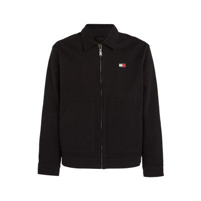 яке,облекла,на,разпродажба,мъжки,якета,tommy,jeans,zip,thru,logo,embroidery,trucker,jacket,black,bds