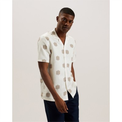 мъжки,ризи,ted,baker,ted,dimitre,ss,shirt,sn43,ecru