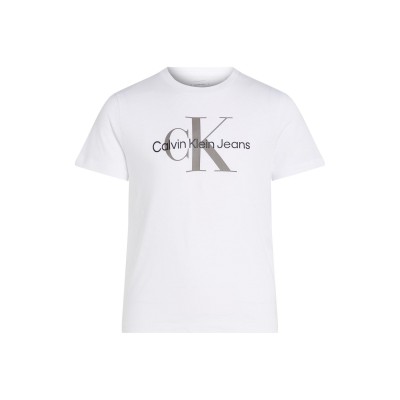юношеска,тениска,calvin,klein,jeans,monogram,t,shirt,junior,bright,white