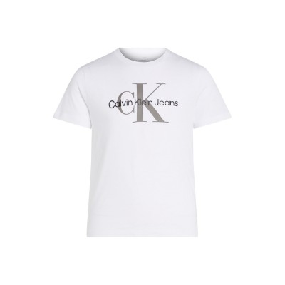 юношеска,тениска,детски,облекла,calvin,klein,jeans,monogram,t,shirt,junior,bright,white