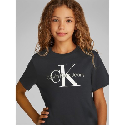 юношеска,тениска,детски,облекла,calvin,klein,jeans,monogram,t,shirt,junior,ck,black