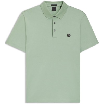 блуза,с,яка,мъжки,тениски,boss,mens,boss,black,parris,polo,signature,monogram,shirt,green,373