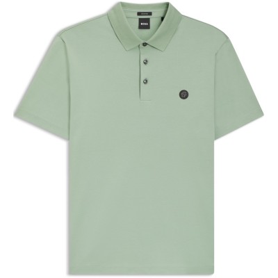 блуза,с,яка,облекла,на,разпродажба,мъжки,тениски,boss,men's,c,parris,polo,signature,monogram,shirt,green,373