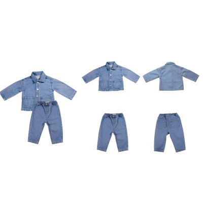 бебешко,яке,бебешки,облекла,hello,world,baby,boy,denim,jacket,and,trouser,set,blue