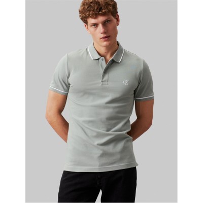 блуза,с,яка,мъжки,тениски,calvin,klein,jeans,slim,polo,shirt,slate,gray
