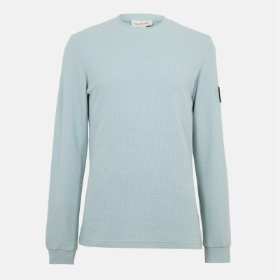 фланелка,с,дълъг,ръкав,облекла,на,разпродажба,мъжки,тениски,calvin,klein,jeans,waffle,long,sleeve,top,overcast,grey