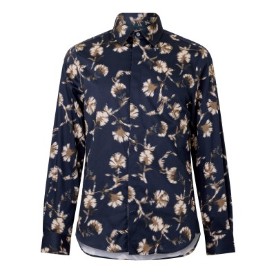 ted,baker,ted,floral,shirt,sn64,navy