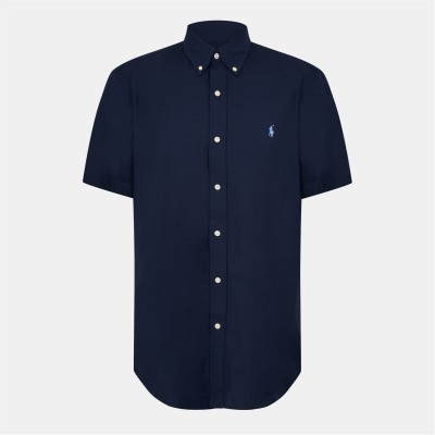 риза,с,къс,ръкав,облекла,на,разпродажба,мъжки,ризи,polo,ralph,lauren,poplin,short,sleeve,shirt,newport,navy