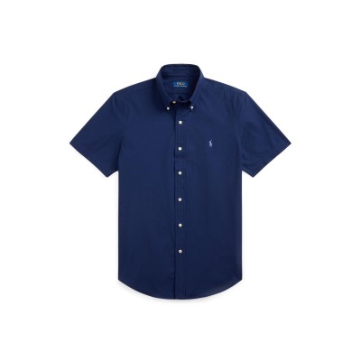 риза,с,къс,ръкав,мъжки,ризи,polo,ralph,lauren,poplin,short,sleeve,shirt,newport,navy