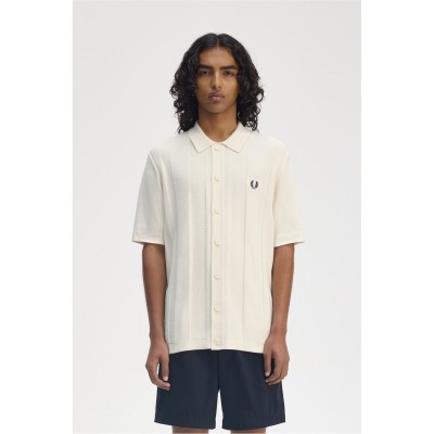 риза,облекла,на,разпродажба,мъжки,ризи,fred,perry,men's,short,sleeve,plain,shirt,ecru,560