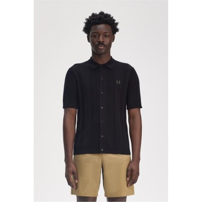 риза,облекла,на,разпродажба,мъжки,ризи,fred,perry,men's,short,sleeve,plain,shirt,black,102