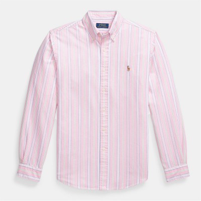 облекла,на,разпродажба,мъжки,ризи,polo,ralph,lauren,multi,coloured,striped,poplin,shirt,pink,white