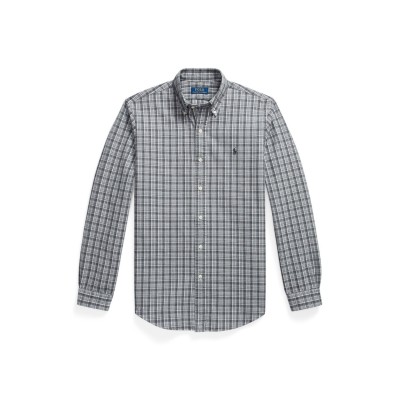 риза,с,дълъг,ръкав,облекла,на,разпродажба,мъжки,ризи,polo,ralph,lauren,men's,brushoxf,long,sleeve,patterned,shirt,grey,heather