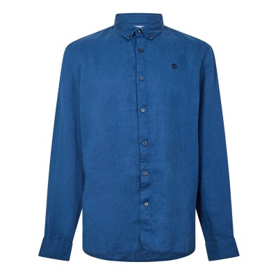 риза,облекла,на,разпродажба,мъжки,ризи,timberland,men's,mill,brook,linen,leaf,green,long,sleeve,plain,shirt,dark,denim