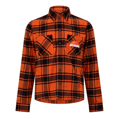 облекла,на,разпродажба,мъжки,ризи,off,white,sunset,flannel,shirt,orange,white