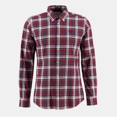 облекла,на,разпродажба,мъжки,ризи,barbour,mosswood,shirt,red,re52