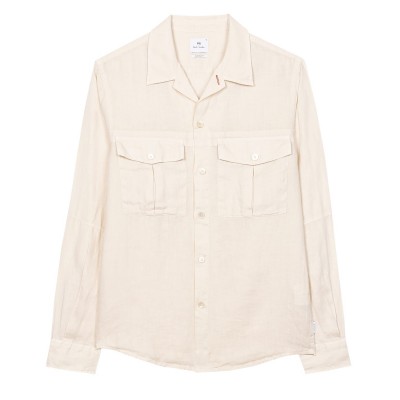 риза,с,дълъг,ръкав,облекла,на,разпродажба,мъжки,ризи,ps,paul,smith,linen,utility,long,sleeve,shirt,brown,60