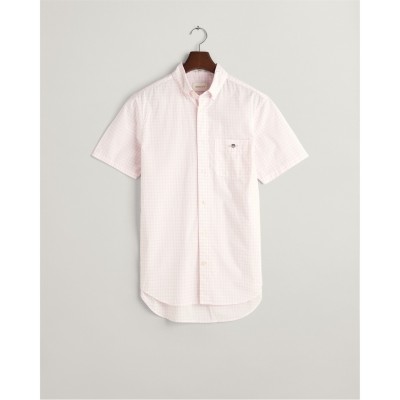 мъжки,ризи,gant,reg,poplin,gingham,ss,shirt,light,b,light,pink