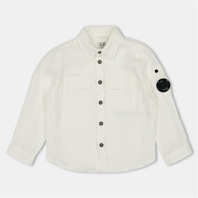 риза,с,дълъг,ръкав,детски,3/4,панталони,cp,company,kids',lens,long,sleeve,shirt,gz,white,10135