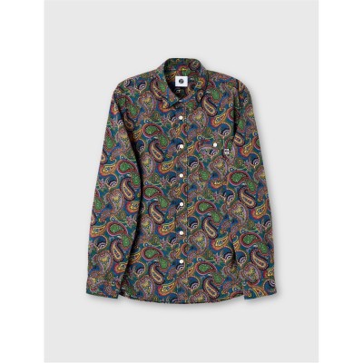pretty,green,pg,house,paisley,ls,sn61,multi