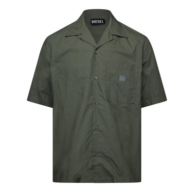 риза,diesel,men,s,s,mac,b,out,camicia,short,sleeve,plain,shirt,thyme