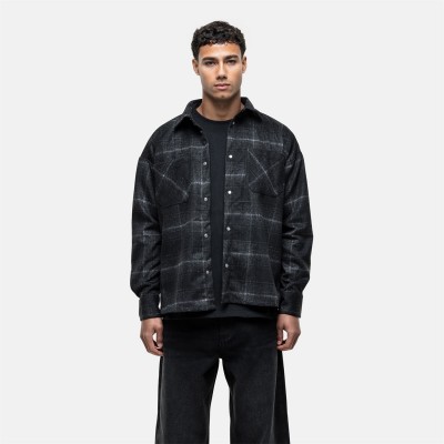 облекла,на,разпродажба,good,for,nothing,blend,check,overshirt,black,black