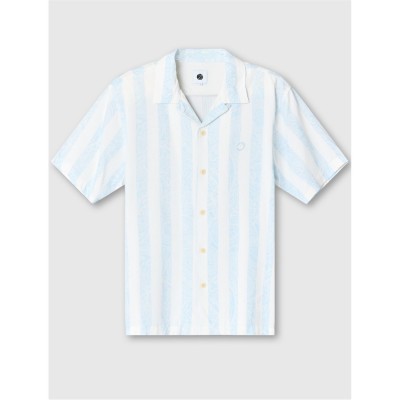 pretty,green,men's,marshall,short,sleeve,patterned,shirt,blue