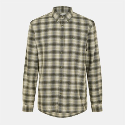 облекла,на,разпродажба,мъжки,ризи,lacoste,ls,shirt,sn99,khaki,multico