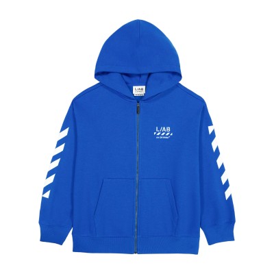суичър,l,ab,off,white,kids,small,logo,full,zip,teddy,fleece,hoodie,blue