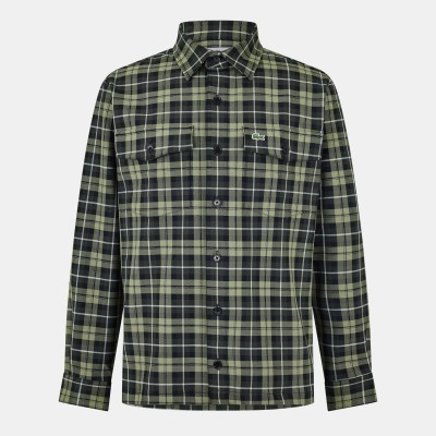 lacoste,men,s,long,sleeve,oxford,shirt,khaki,multico