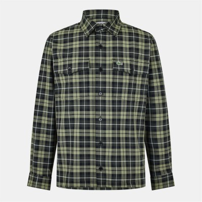 облекла,на,разпродажба,мъжки,ризи,lacoste,ls,shirt,sn99,khaki,multico