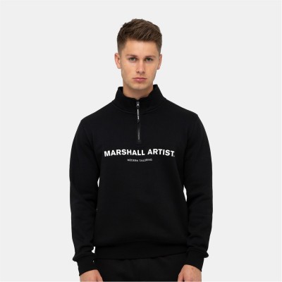 блуза,мъжки,туристически,полари,marshall,artist,artist,stampa,quarter,zip,sweatshirt,black