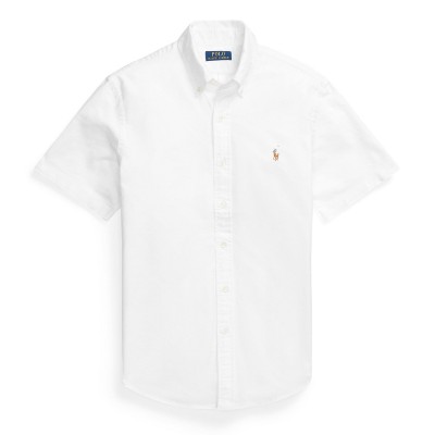 мъжки,ризи,polo,ralph,lauren,custom,fit,oxford,shirt,bsr,white
