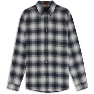 мъжки,ризи,boss,check,shirt,grey,cheq,063
