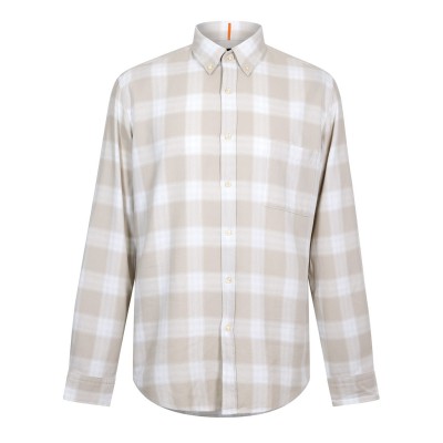 облекла,на,разпродажба,мъжки,ризи,boss,men's,check,shirt,eye,catching,print,light,beige