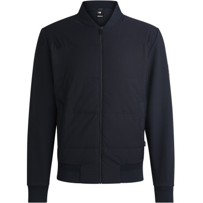 блуза,облекла,на,разпродажба,мъжки,ежедневни,облекла,мъжки,горнища,с,качулка,boss,men's,hbb,skiles100,full,zipped,sweatshirt,padded,front,pockets,dark,blue