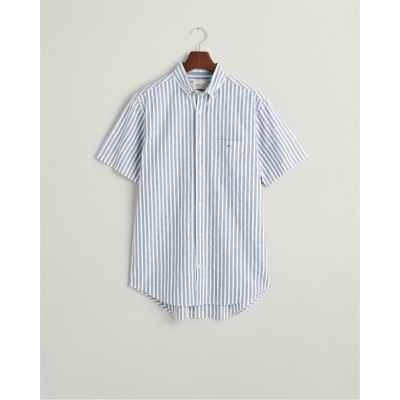 мъжки,ризи,gant,reg,cotton,linen,stripe,ss,shirt,su,rich,blue
